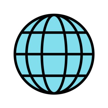 Küresel simge vektör illüstrasyonu