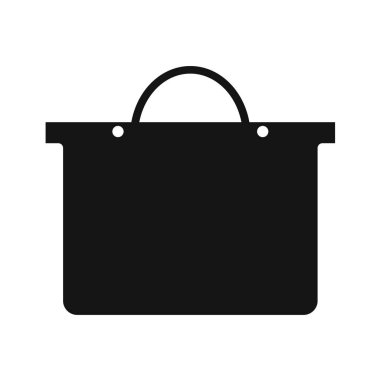 Alışveriş poşeti simgesi vektör illüstrasyon grafik tasarımı