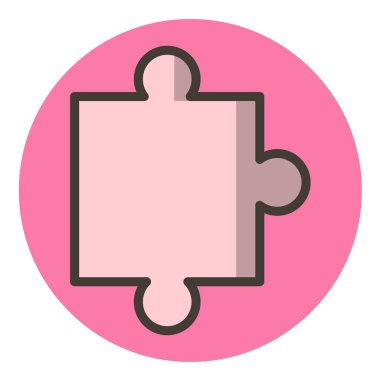 bulmaca parçası vektör simgesi