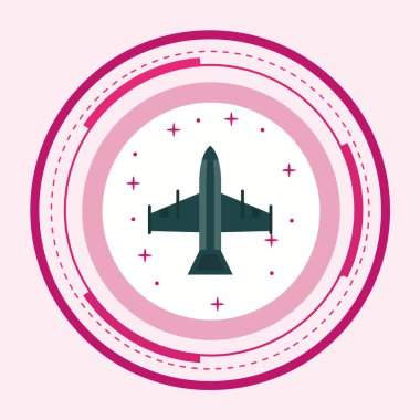 Modern seyahat simgesinin vektör illüstrasyonu