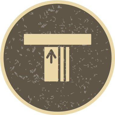 Modern b 'nin vektör illüstrasyonu tuvalet simgesinden yoksun