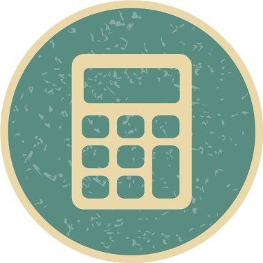 Hesap makinesi simgesi, vektör illüstrasyonu. düz tasarım biçimi