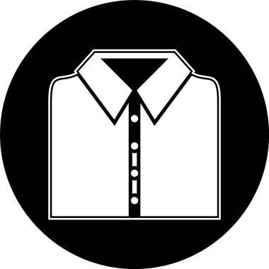 Okul Gömleği Simgesi Moda Tarzı İzole Arkaplan      