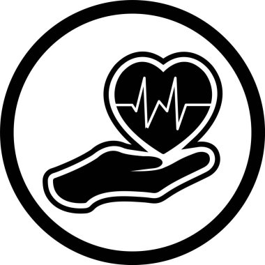 Moda Biçimli Ayrı Arkaplanda Sağlık Simgesi Simgesi     