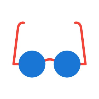 Deneysel Gözlük Simgesi Moda Tarzı İzole Arkaplan      