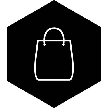 Alışveriş Torbası Simgesi Moda Biçimli İzole Arkaplan