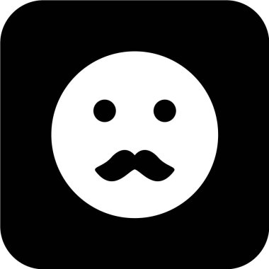 Gülümseme simgesi, vektör illüstrasyonu