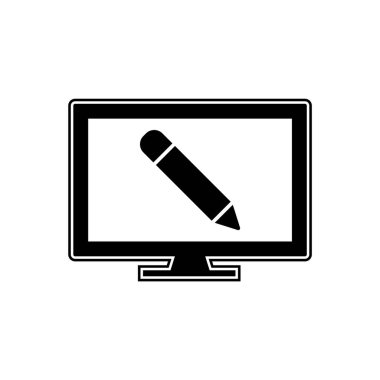 Çevrimiçi Eğitim Simgesi Eğilimli İzole Arkaplan      