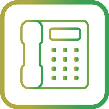 telefon vektör illüstrasyonu, basit simge