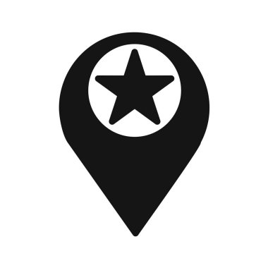 Harita işaretleyici simgesi, vektör illüstrasyonu