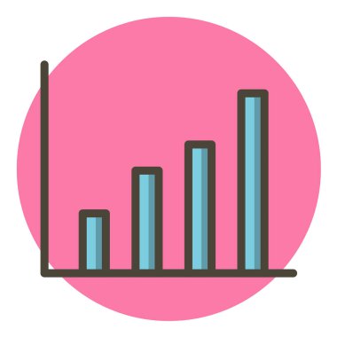grafik çizelgesi vektör simgesi