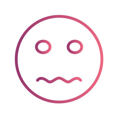 Moda Biçimli Emoji Simgesi İzole Arkaplan 