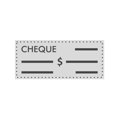 Bilet simgesi beyaz arka planda izole edildi. para sembolü vektör illüstrasyonu