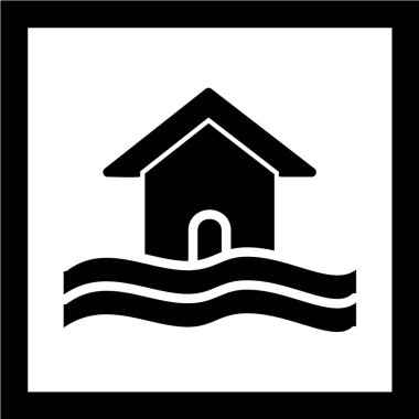 ev işareti vektör simgesi.