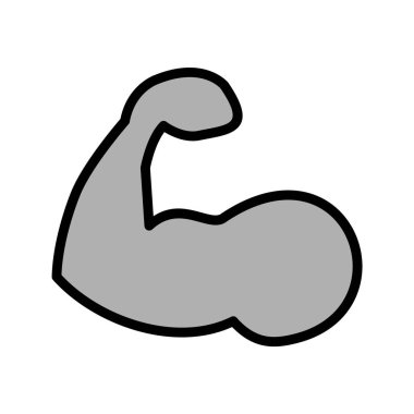 Vücut Geliştirme Simgesi Moda Biçiminde İzole Arkaplan