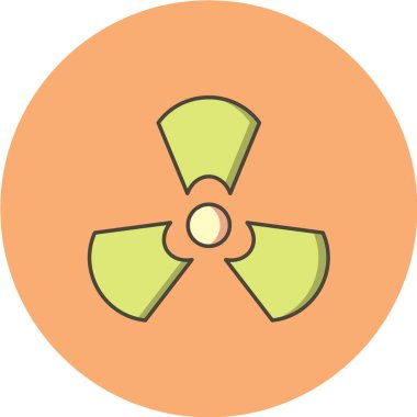 radyasyon sembolü vektör simgesi