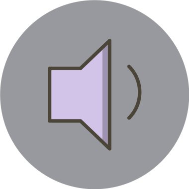 ses simgesi vektör illüstrasyonu