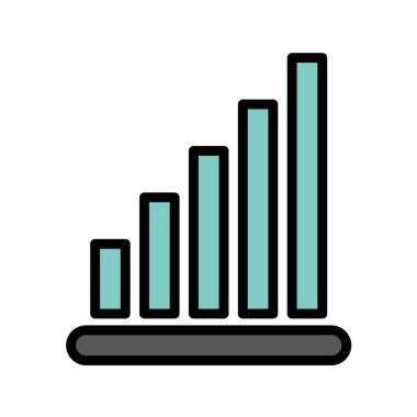 İş grafiği simgesinin vektör illüstrasyonu
