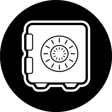 Moda Biçimli Kasa Simgesi İzole Arkaplan