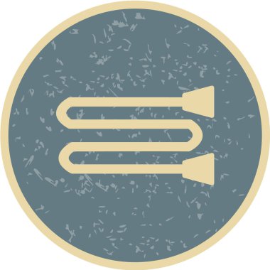 Multimedya düz simgesi beyaz arkaplanda izole edildi