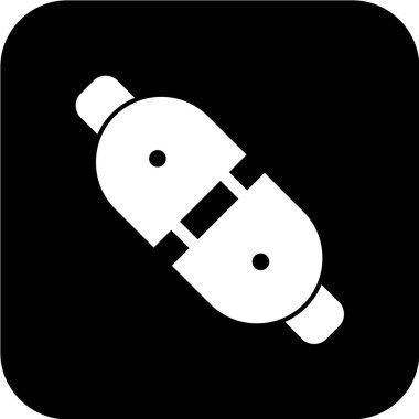 Modern b 'nin vektör illüstrasyonu balık simgesinden yoksun