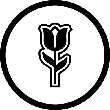  Lale Simgesi Moda Biçiminde İzole Arkaplan