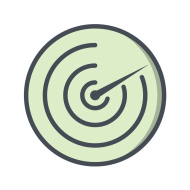 hedef simge, vektör illüstrasyonu