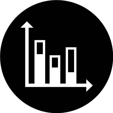 çubuk grafik vektör simgesi