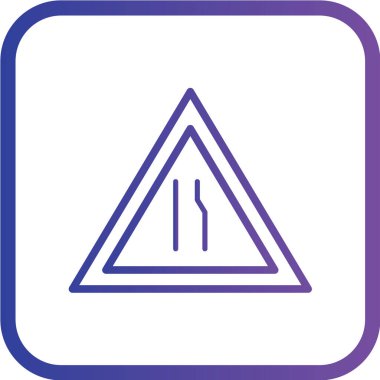 Trafik işareti simgesi. vektör illüstrasyonu 