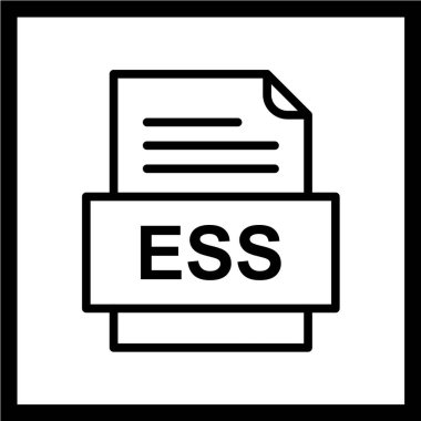 dosya biçimi simgesi, vektör illüstrasyonu