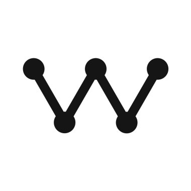 Siyah çizginin vektör simgesi