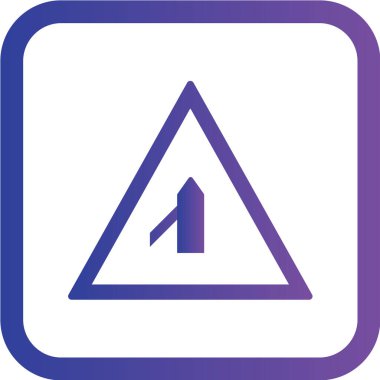 Yol simgesi, vektör illüstrasyonu