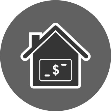 Emlak simgesi vektör illüstrasyonu 