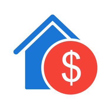 Moda Biçiminde Emlak Simgesi İzole Arkaplan