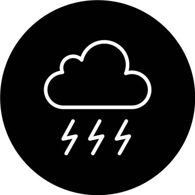 Bulut simgesi, vektör çizimi. düz tasarım biçimi