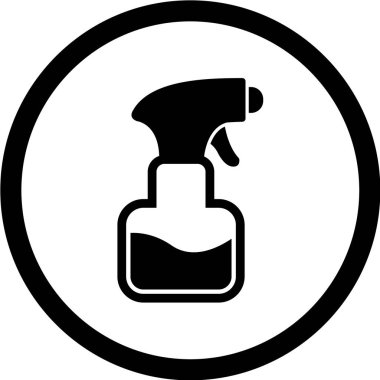 Sprey şişe ağ ikonu vektör illüstrasyonu 