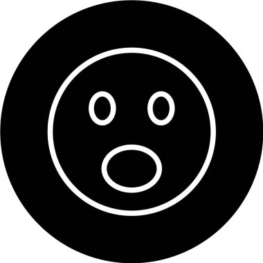 Gülümseme simgesi, vektör illüstrasyonu