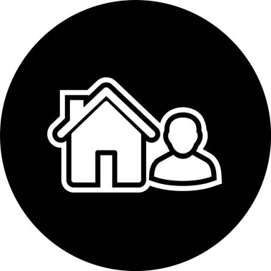 Moda Biçimli Ajan Simgesi İzole Arkaplan