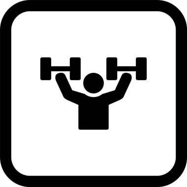 Moda Biçiminde Egzersiz Simgesi İzole Arkaplan