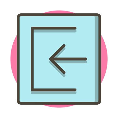 Moda Biçimli İzole Arkaplan Simgesinde İmzala