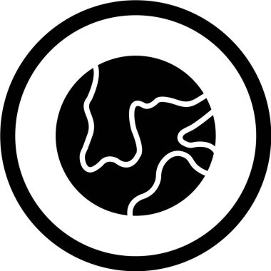 Bir köpeğin çizgi sanatı vektör illüstrasyonu