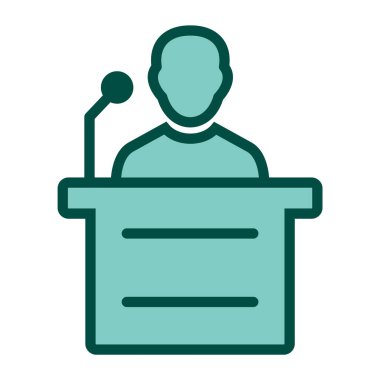 Moda Biçimli Konuşma Simgesi İzole Arkaplan   