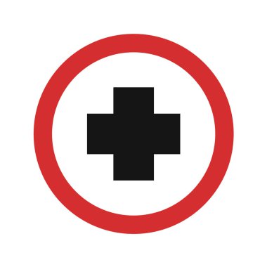 Yol simgesi, vektör illüstrasyonu