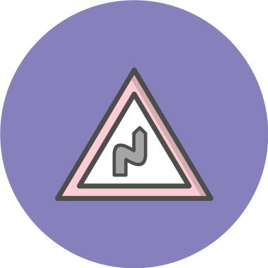 Yol işareti, vektör illüstrasyonu