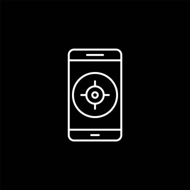 Mobil Uygulama Simgesi Moda Biçiminde İzole Arkaplan