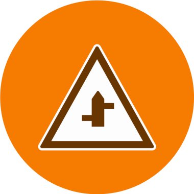 Yol simgesi, vektör illüstrasyonu