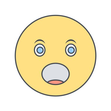 Moda Biçimli Emoji Simgesi İzole Arkaplan 