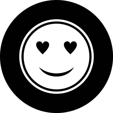 Aşk Emoji Simgesi Moda Tarzı İzole Arkaplan         