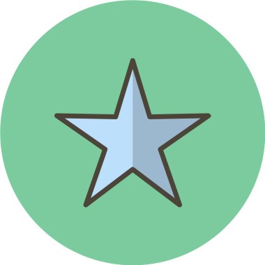 yıldız simgesi, vektör çizimi