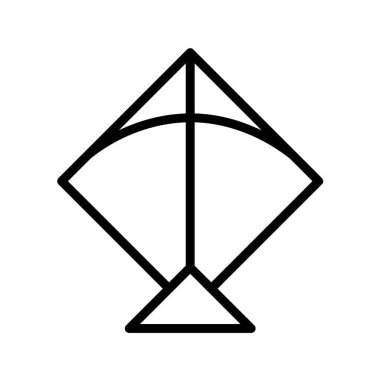 Basit kuş simgesinin vektör illüstrasyonu